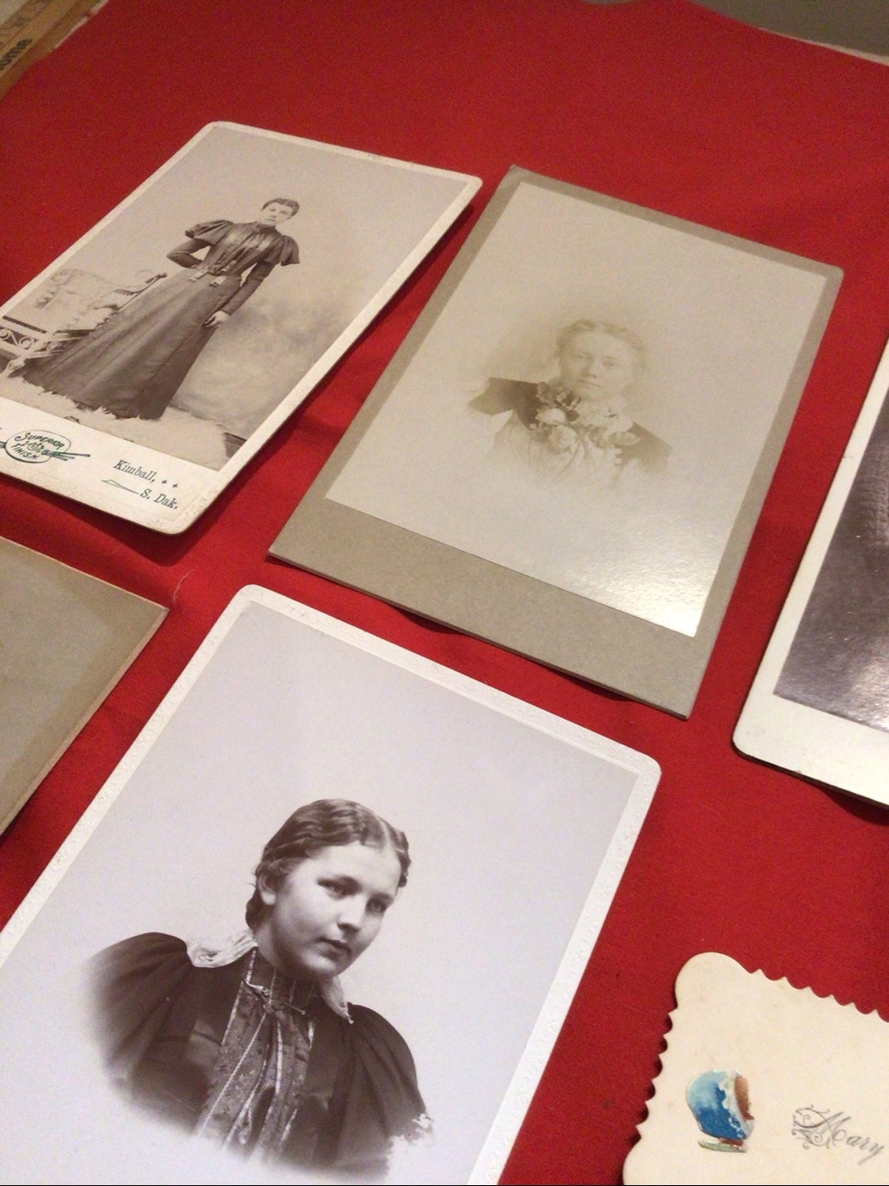 Antique Lot of 11 Cabinet Cards + 2 Antique Calling Cards - Picture 3 of 9